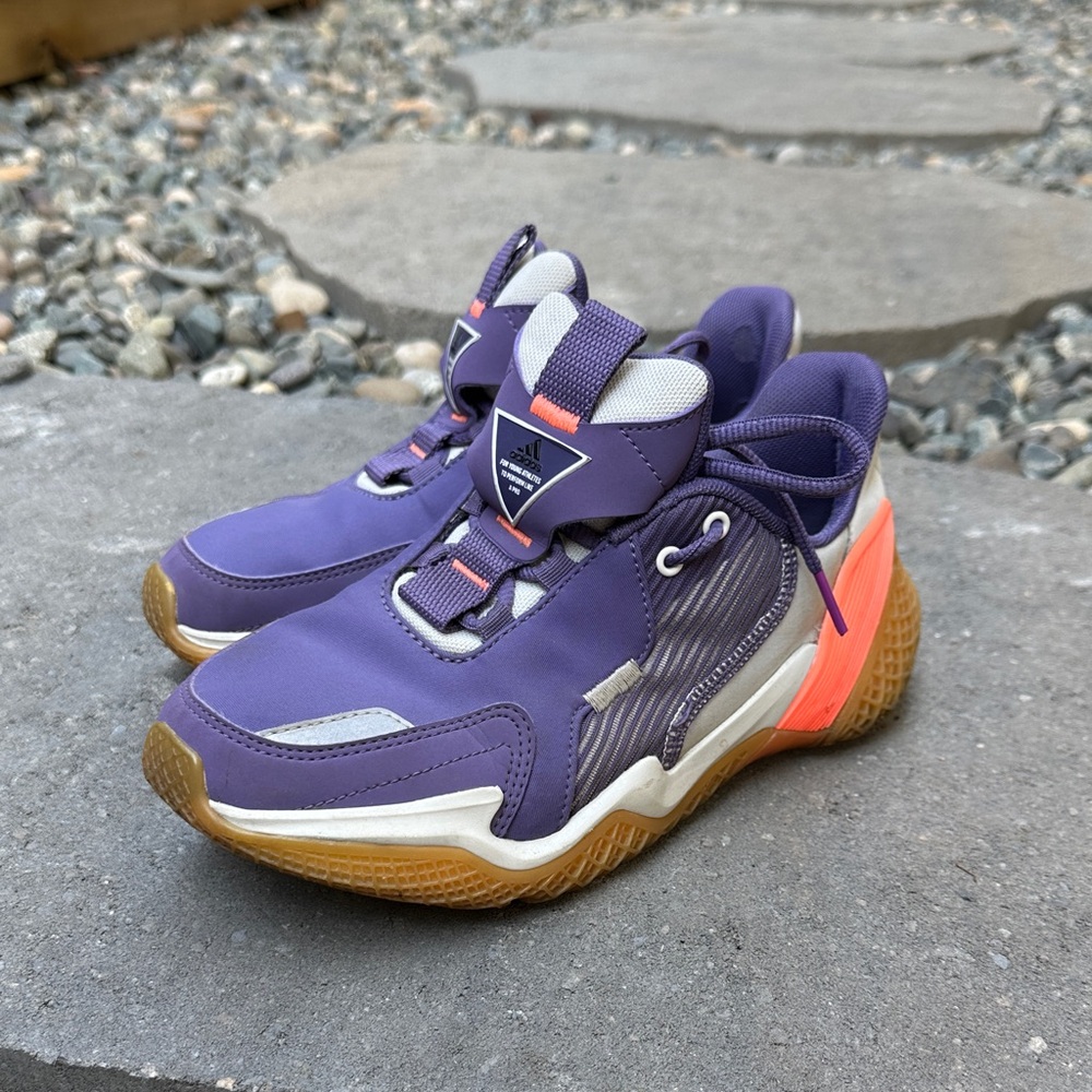 Adidas Purple and Orange Sneakers